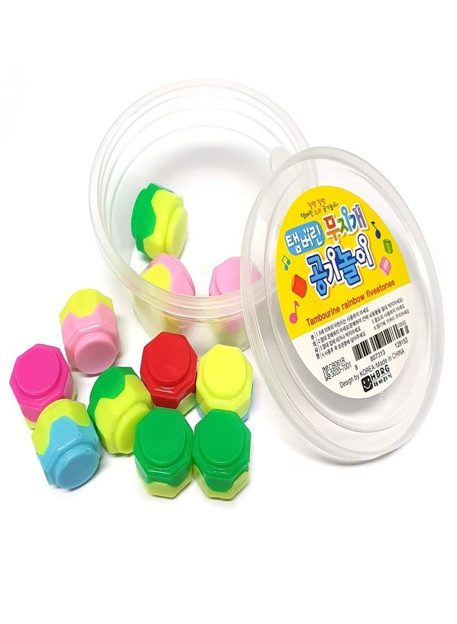 LENITH Gonggi Konggi Korean Jacks Stone Game Play Nori Gonggi Korean Traditional Game [Package and Color May Varable] (10 pcs) - Image 4